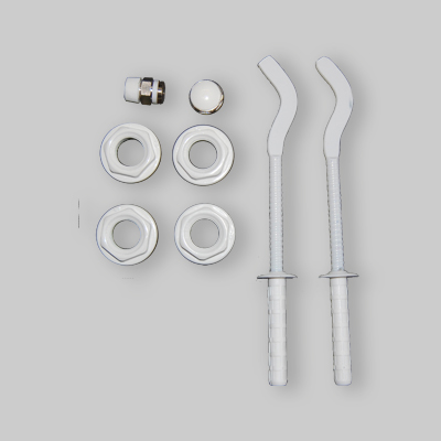 KIT PER RADIATORI 1/2" COMPLETO DI MENSOLE 1"x1/2"