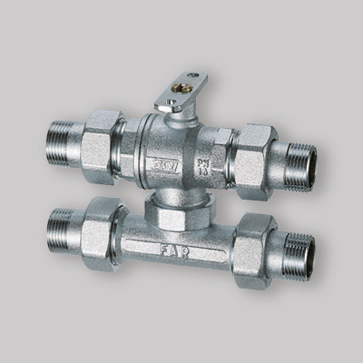 VALVOLA DI ZONA FAR 3 VIE CON TEE DI BY-PASS 1"