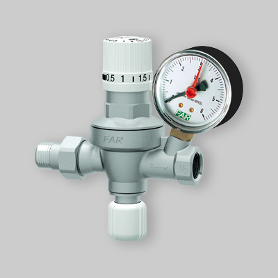 GRUPPO DI RIEMPIMENTO AUTOMATICO CON MANOMETRO FAR 1/2" MF