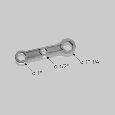 CHIAVE PER TAPPI RADIATORI IN NYLON 1/2" - 1" - 1"1/4