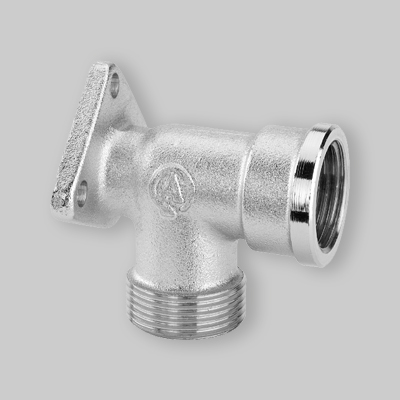 RACCORDO CURVO FEMMINA CON FLANGIA CROMATO ARTECLIMA 1/2"