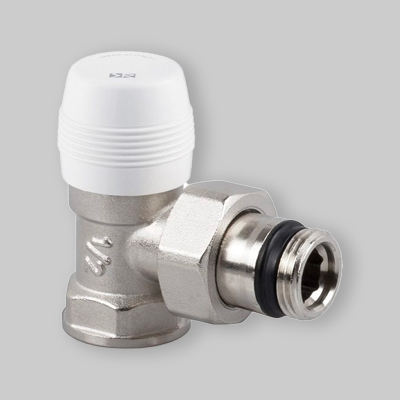 DETENTORE AD ANGOLO ATTACCO TUBO FERRO SERIE ITALIA 3/8" - 3/8"