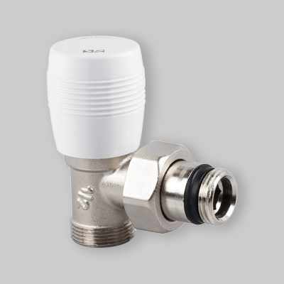VALVOLA AD ANGOLO ATTACCO PER TUBO RAME E MULTISTRATO SERIE ITALIA 1/2" x passo 1/2"