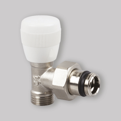 VALVOLA AD ANGOLO ATT. RAME-MULTISTRATO SERIE UNIVERSAL 3/8" x passo 1/2"