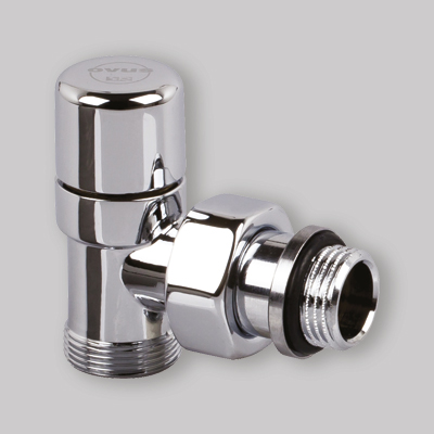 DETENTORE AD ANGOLO SERIE OVUS Cromo 1/2" x 24/19