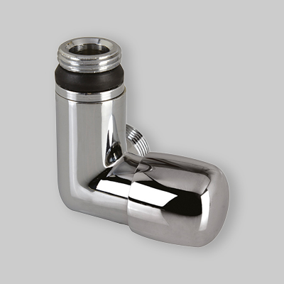 DETENTORE AD ANGOLO SX "DAFNE" CROMO 1/2" - 24 x 1.5