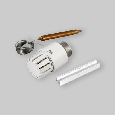 TESTA TERMOSTATICA CON SONDA A DISTANZA PER VALVOLA DEVIATRICE/MISCELATRICE 20-50 °C