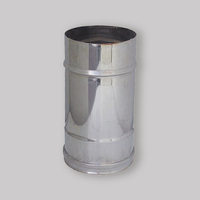 ELEMENTO INOX DIRITTO L: 500 MM Ø 130