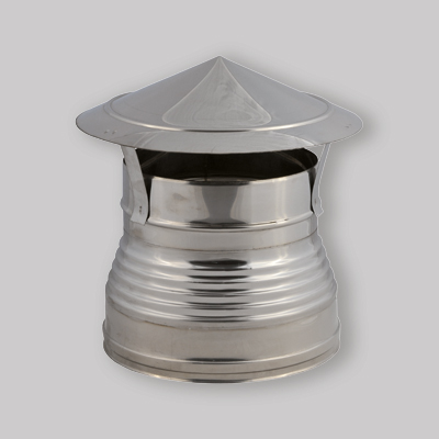 CAPPELLO CINESE INOX DOPPIA PARETE F 80-130