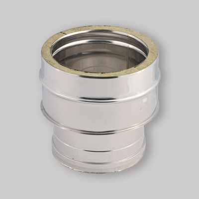 RACCORDO CALDAIA INOX DOPPIA PARETE A MONO 200 F x 250 M - 200 F mono