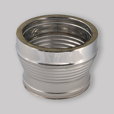 RIDUZIONE INOX DOPPIA PARETE 250 F x 200 M - 300 M x 250 F