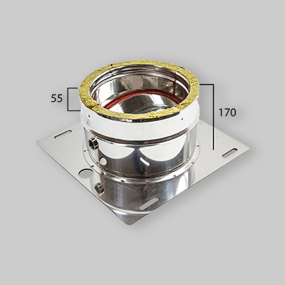 PIASTRA DI BASE CON SCARICO CONDENSA 180 F x 230 M piastra 400x400- 170