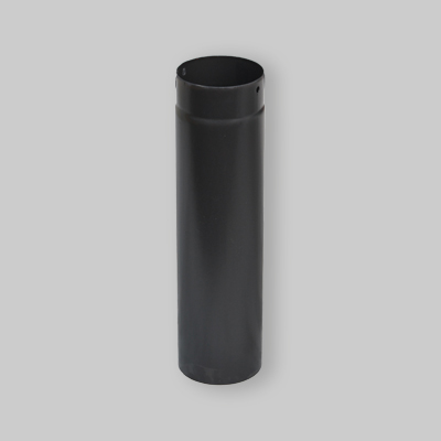 TUBO PER STUFE NERO OPACO PESANTE MF Ø 120 cm 100
