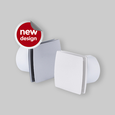 ASPIRATORE ELETTRICO Ø 100 CON FRONTALE CHIUSO Bianco