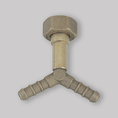 RACCORDO A CROCIERA 3 VIE CON DADO  1/2" Gpl