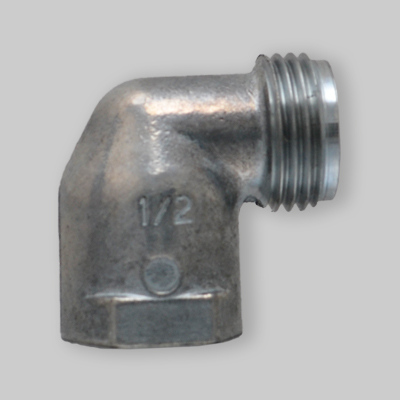 RACCORDO GAS A GOMITO M/F 1/2"