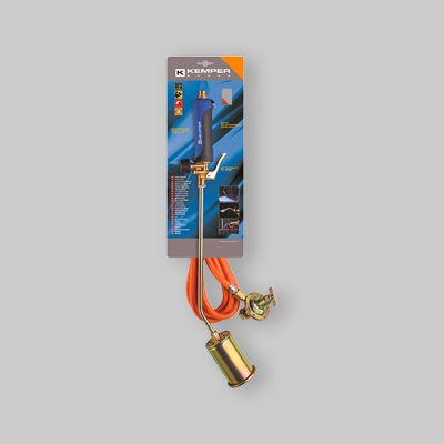 KIT CANNELLO PER SALDATURA A BOMBOLA CON LEVA KEMPER Bruciatore Ø 60 mm + Tubo 5 mt.