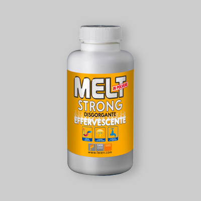 DISGORGANTE EFFERVESCENTE MELT STRONG IN POLVERE 600 GR. Barattolo 600 gr.