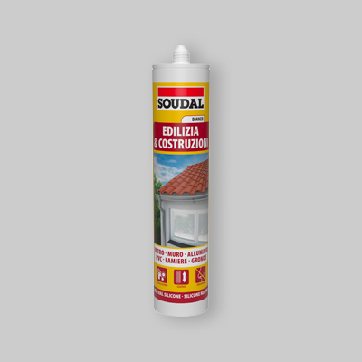 SILICONE NEUTRO "ELIDIZIA E COSTRUZIONI" SOUDAL 300 ml - Trasparente