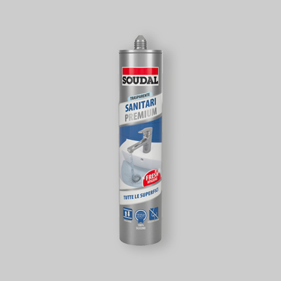SILICONE NEUTRO "SANITARI PREMIUM" SOUDAL 300 ml - Trasparente