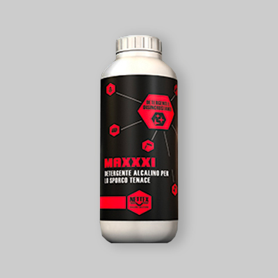 DETERGENTE ALCALINO PER SPORCO TENACE E COLLE "MAXXXI" Lt 1