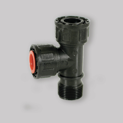 RACCORDO A TEE CON OR 1" M x 1" F x 1" F