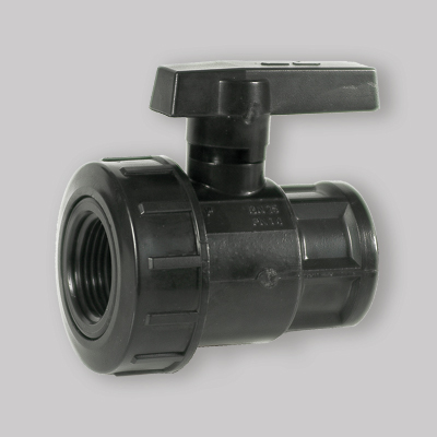 VALVOLA A SFERA IN PVC MONOGHIERA FF 2" F x 2" F