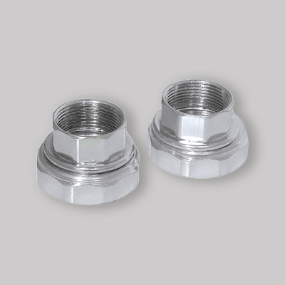 COPPIA BOCCHETTONI PER CIRCOLATORI 1" x 1/2"