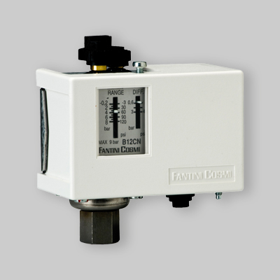 PRESSOSTATO A RIARMO AUTOMATICO "B12CN" 1/4" F