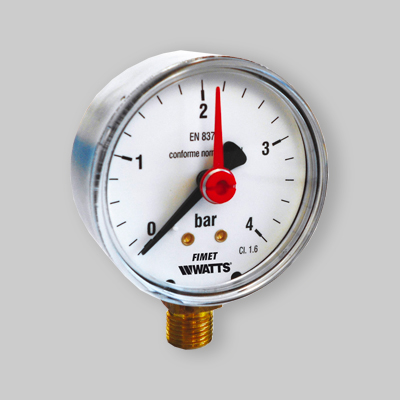 MANOMETRO Ø 80 LATERALE CON CASSA IN ACCIAIO 0 - 10 bar/psi G 3/8"