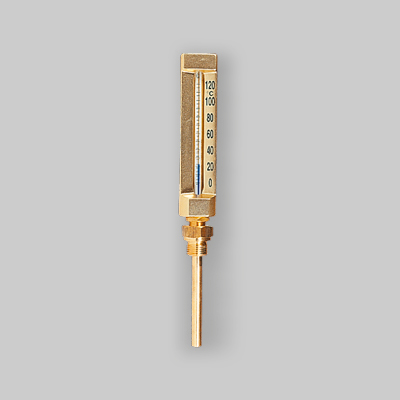 TERMOMETRO AD IMMERSIONE CON ATTACCO DIRITTO 0° - 120° 63 mm 1/2"