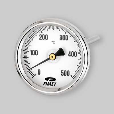 TERMOMETRO PER CANNA FUMARIA 0-500°C POSTERIORE Stelo 200 mm