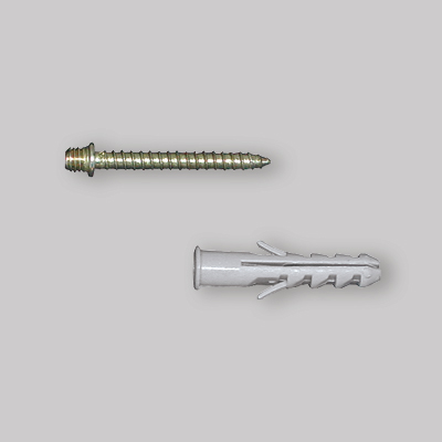 VITI E TASSELLI PER COLLARI LEGGERI Vite 6x40  - Tassello 8x40