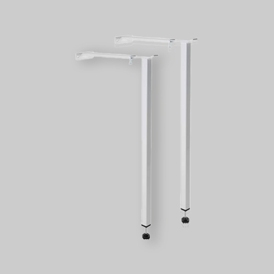 STAFFA REGGI PILOZZO A TERRA H.400 mm Bianco