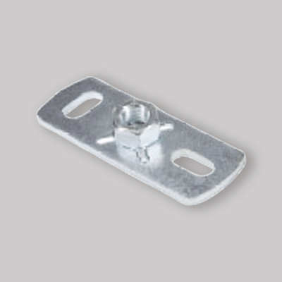 PIASTRA PER COLLARI A SBALZO SU PARETI M10