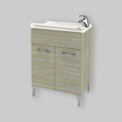 LAVATOIO 60 ROVERE GRIGIO L.60 x P.50 x H.83 cm