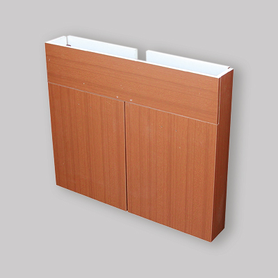 MOBILE SOTTOLAVELLO TEAK PER LAVELLO INOX PIEGHEVOLE 100 x 50 - 2 ante
