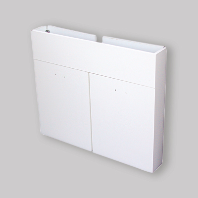 MOBILE SOTTOLAVELLO BIANCO PER LAVELLO INOX PIEGHEVOLE 100 x 50 - 2 ante