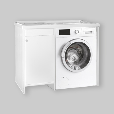 MOBILE COPRILAVATRICE "WASH" 105 x 60 cm Vasca Sx