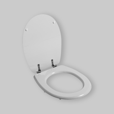 SEDILE CHIUSO "BIVA" BIANCO Poliestere 38x45,5 cm