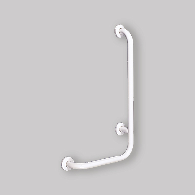 MANIGLIONE CON MONTANTE BIANCO 35x67  sinistro