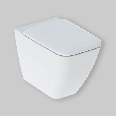 VASO FILO PARETE RIMFREE "ICON SQUARE" CON SEDILE Chiusura rallentata