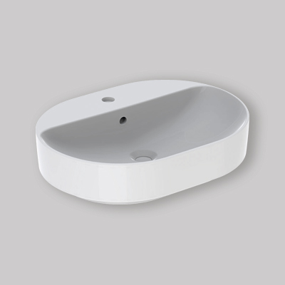 LAVABO DA APPOGGIO ELLITTICO "VARIFORM" CPR 50 cm