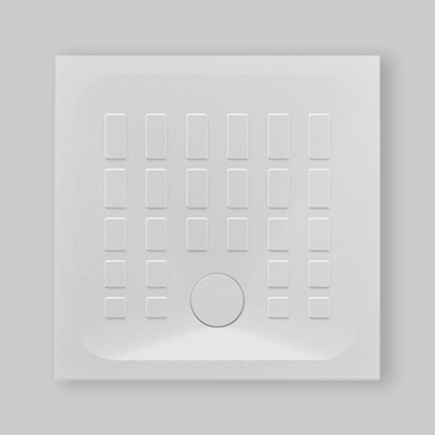 PIATTO DOCCIA QUADRATO "CUBE" H.4 80 x 80 cm