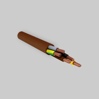 CAVO PENTAGONALE MARRONE Sezione 5 x1.5