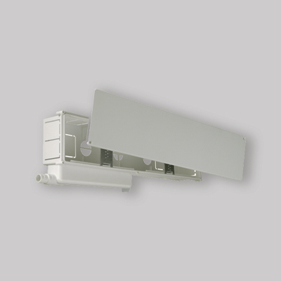 VASCHETTA DA INCASSO CON SIFONE PER RACCOLTA CONDENSA L.450 x H.100 x P.65 mm