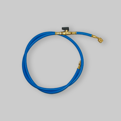 TUBO FLESSIBILE SINGOLO CON RUBINETTO MOD.B 5/6 F - F 1/4 X R410