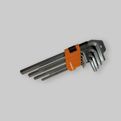 SET CHIAVI MASCHIO ESAGONALI LUNGHE KENDO 9 PEZZI 1,5;2;2,5;3;4;5;6;8;10 mm