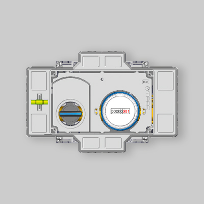 KIT CONTABILIZZAZIONE DA INCASSO CON CONTATORE PER ACQUA SANITARIA K4CC E-READY F13F - DN15