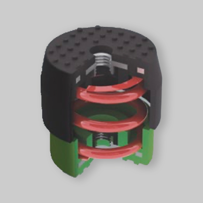 ANTIVIBRANTI RAINBOW PER POMPE DI CALORE Bianchi/rossi - 70-120 Kg